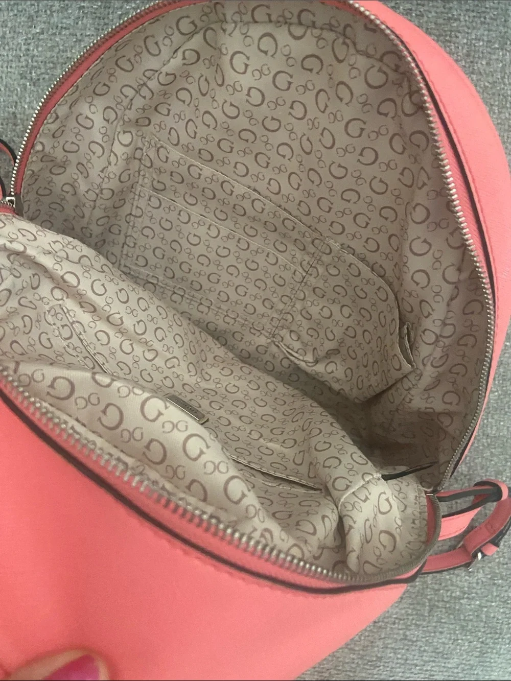 GUESS Coral-Orange Women's Mini Backpack